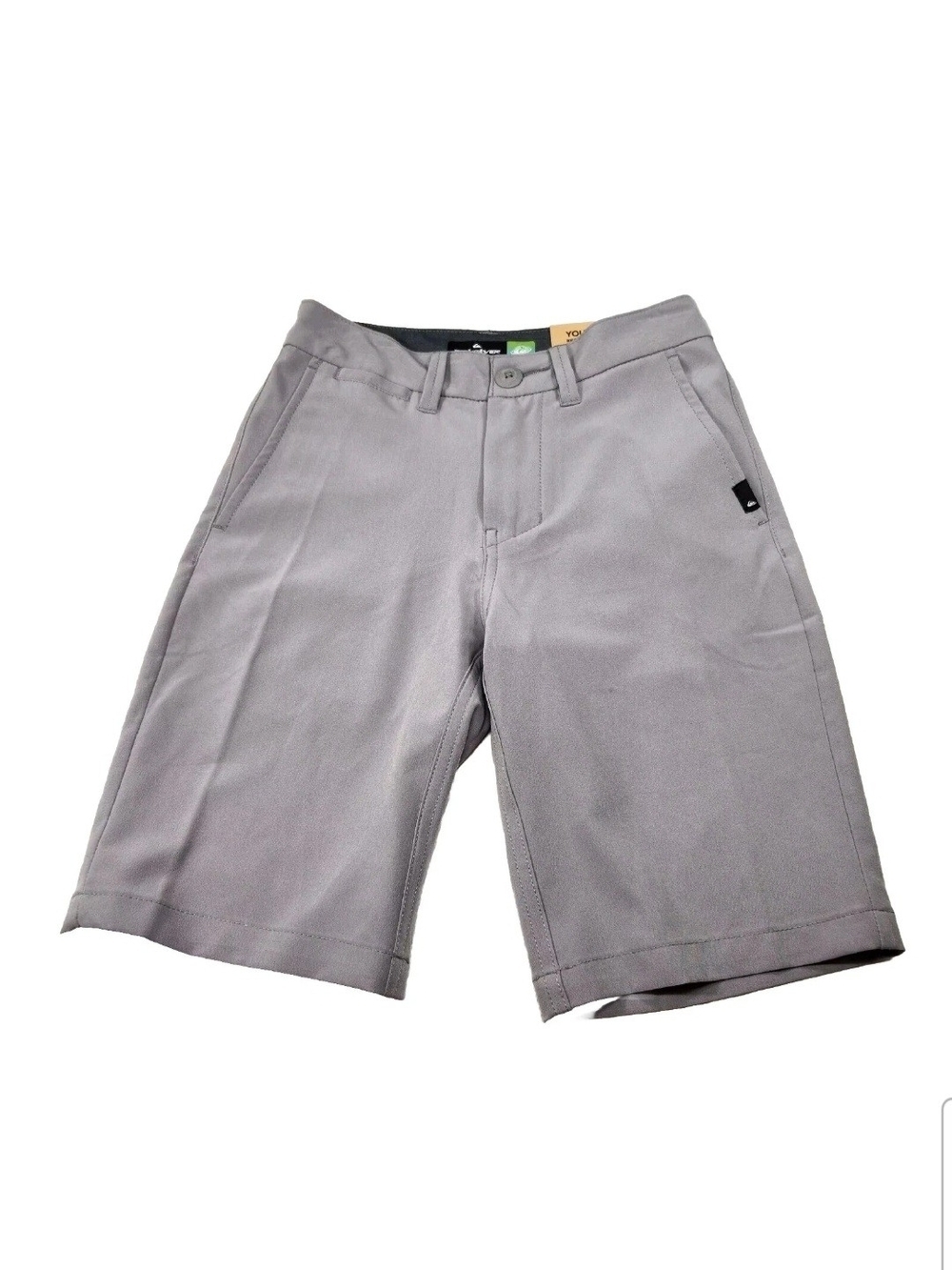 Quiksilver Youth Shorts Regular Fit Size 30/16 Gray ocean Amphibian NWT 03